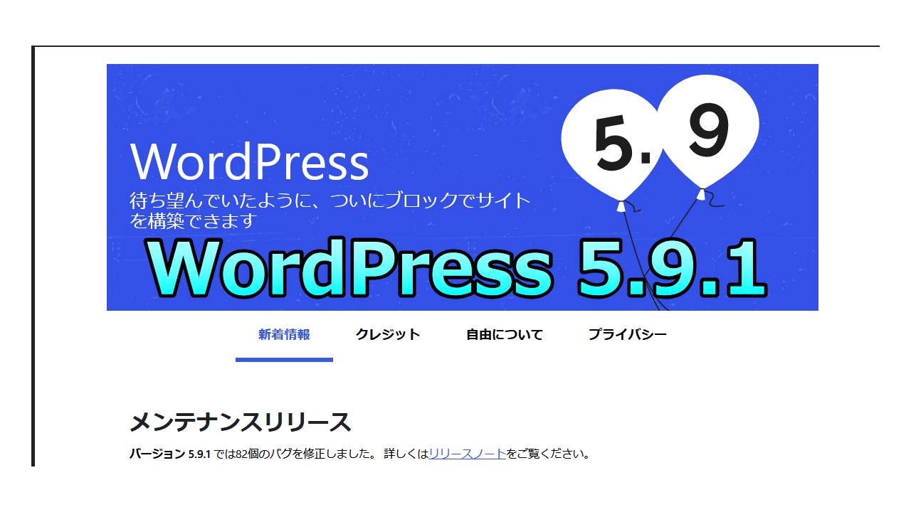 wordpress 5.9,1