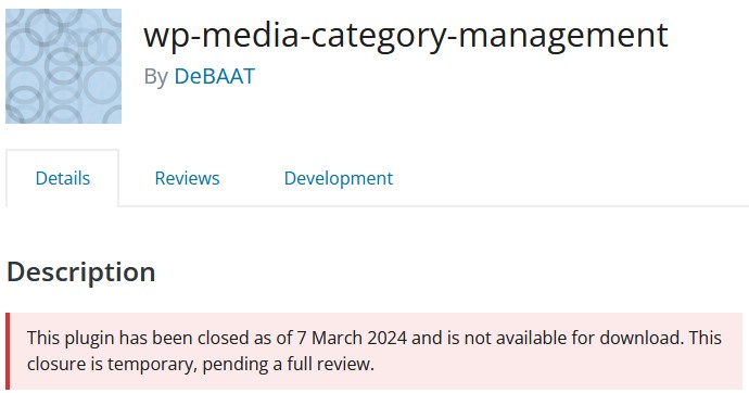 WP Media Category Management