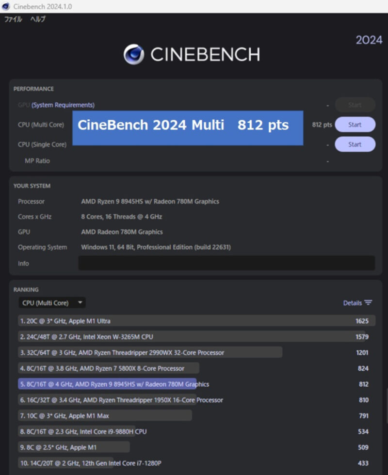 CineBench 2024