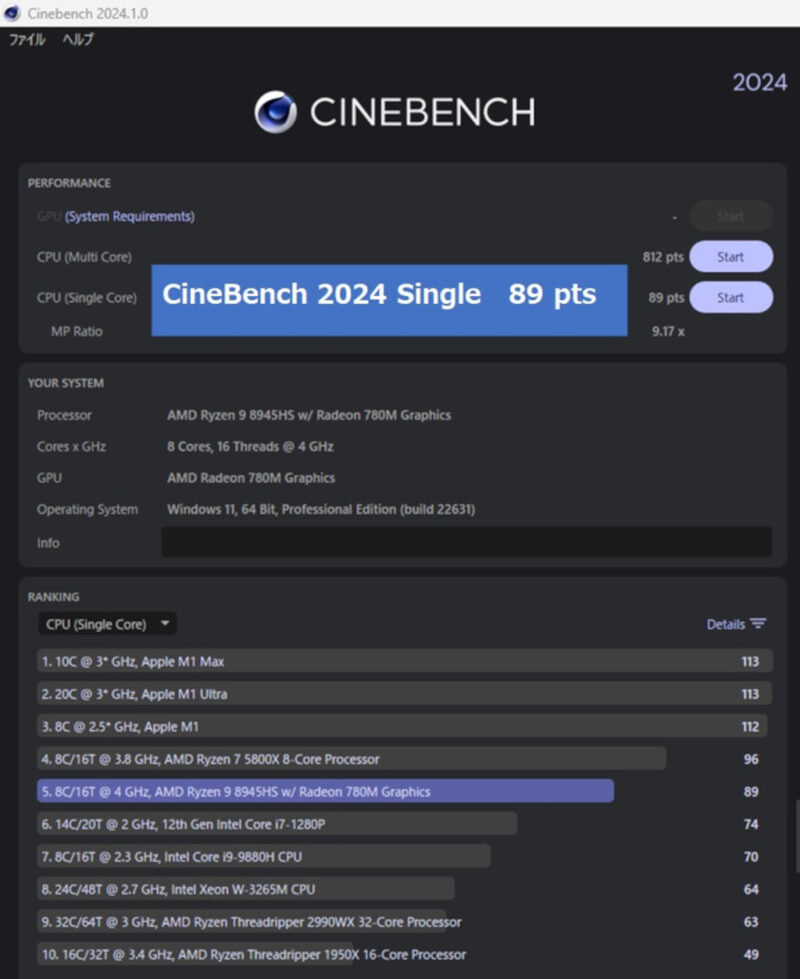 CineBench 2024