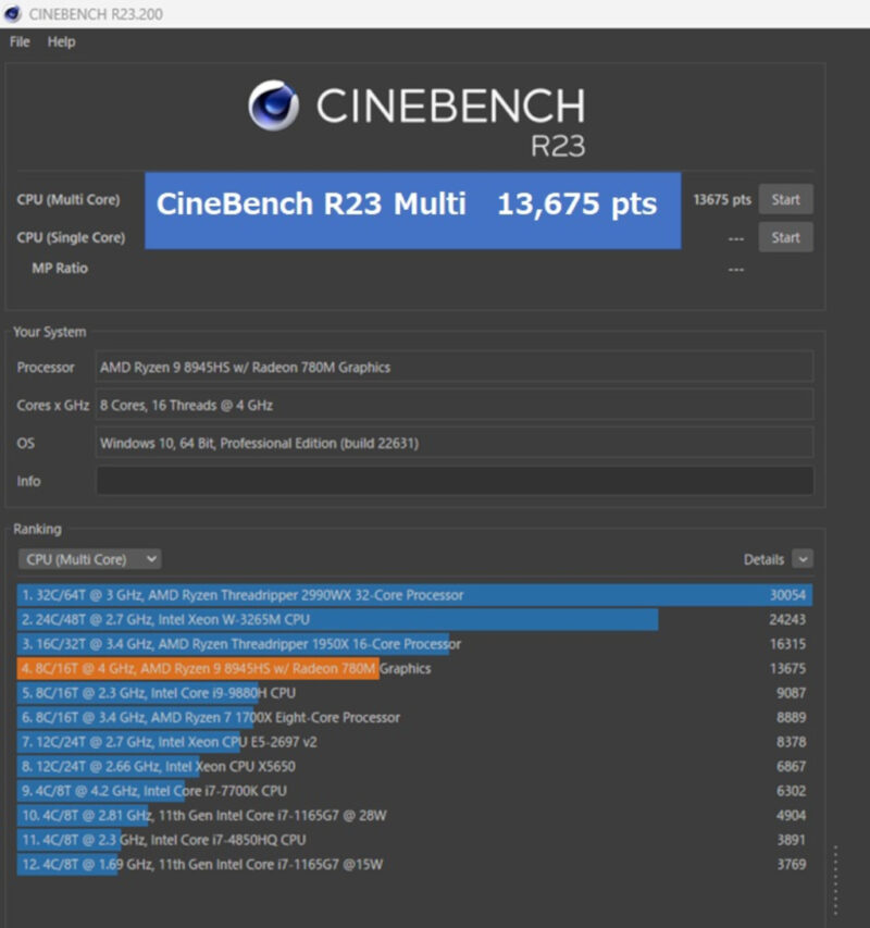 CineBench R23