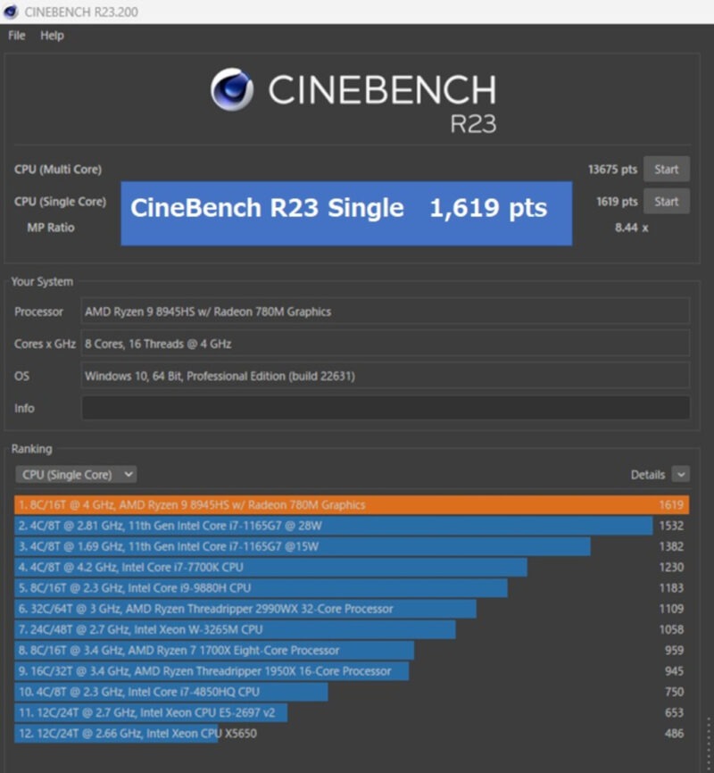 CineBench R23